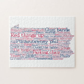 Puzzle Pennsylvania USA Jerga Palabra Mapa de arte rompec
