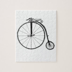 Puzzle Penny Farthing Vintage Bicycle Ilustracion