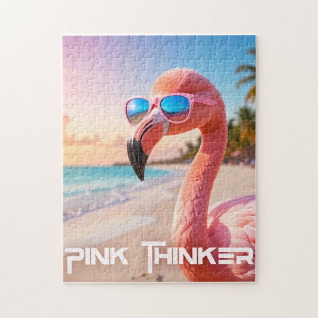 Puzzle PENSADOR ROSA Flamenco Rosa (Vertical)