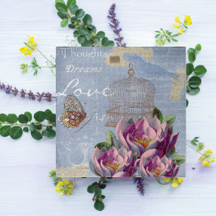 Puzzle Pensamientos de amor victorianos Sueños Mariposa J