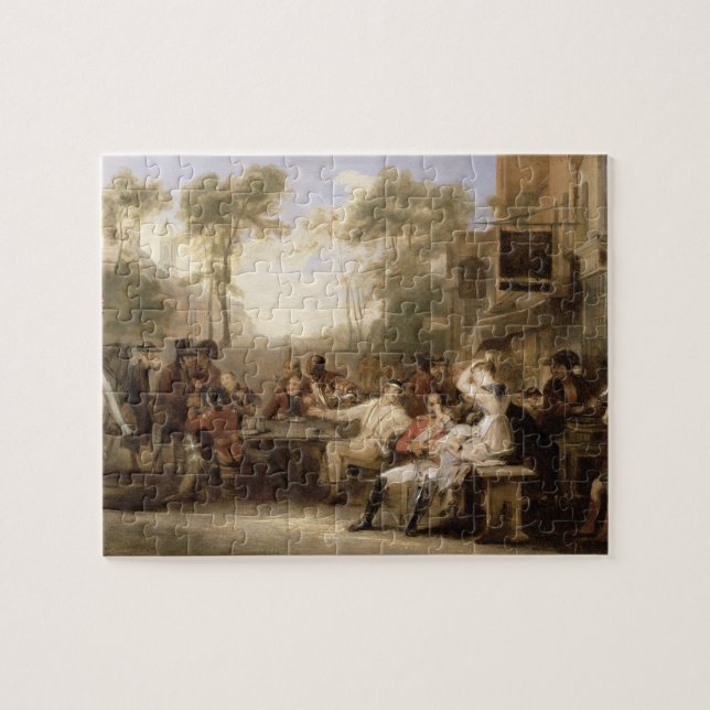 Puzzle Pensionistas de Chelsea que reciben la gaceta (Horizontal)