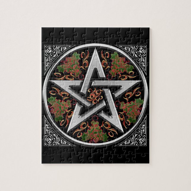 Puzzle Pentagram céltico del dragón (Vertical)