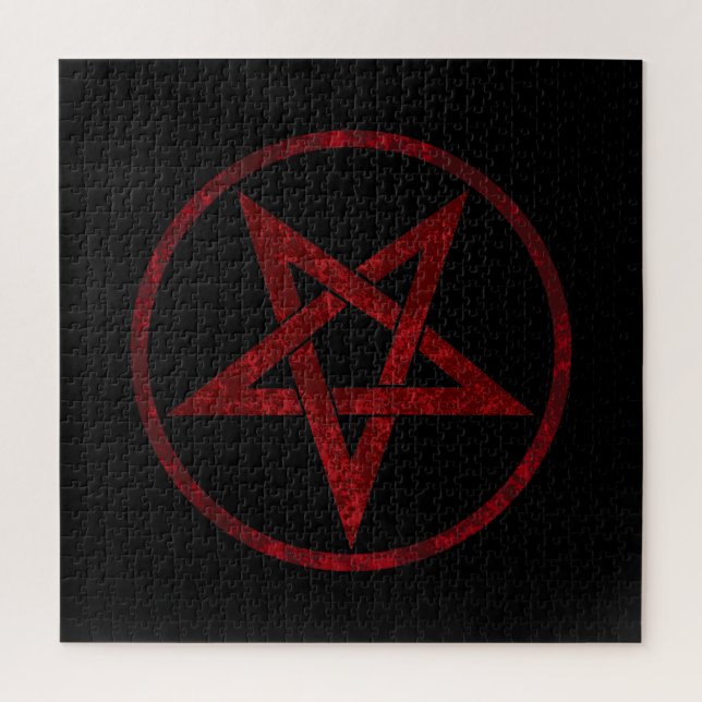 Puzzle Pentagram del diablo Rojo (Vertical)
