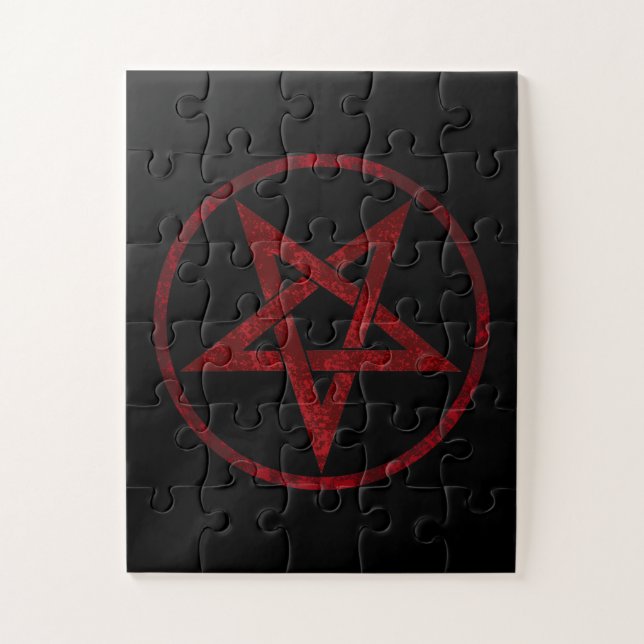Puzzle Pentagram del diablo Rojo (Vertical)