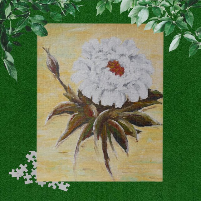 Puzzle Peonía blanca (Subido por el creador)