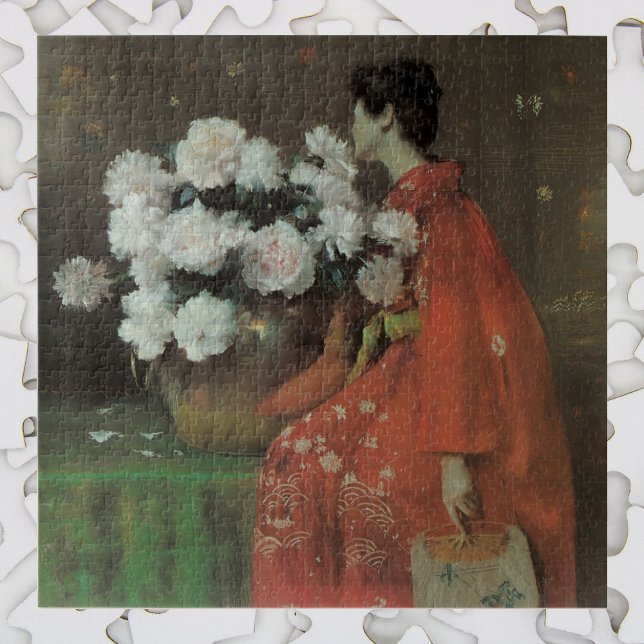 Puzzle Peonies de William Merritt Chase, Bella Artes de V (Subido por el creador)