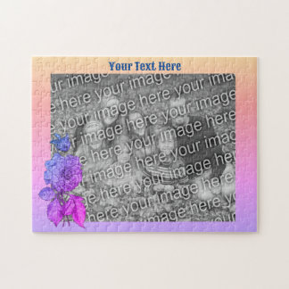 Puzzle Peony Rainbow Personalizado Añade tu foto