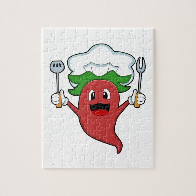 Puzzle Pepper Vegan Cook (Vertical)