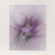 Pequeña belleza arte floral fractal gris mauve mod