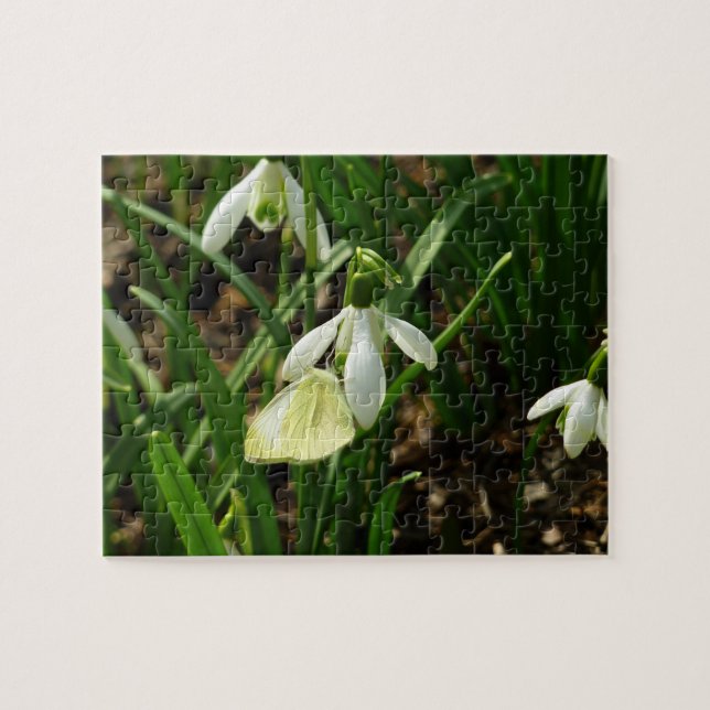 Puzzle Pequeña Blanca y Campanilla de Invierno (Horizontal)