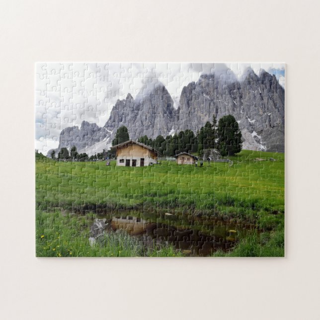Puzzle Pequeña casa de los Dolomitas italianos - Rompecab (Horizontal)