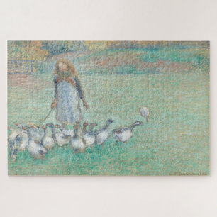 Puzzle Pequeña cuidadora de gansos (1886) de Camille Piss