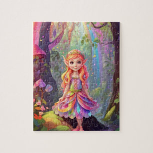 Puzzle Pequeña Princesa Cuta Colorida