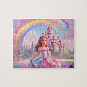 Puzzle Pequeña Princesa Cuta Colorida