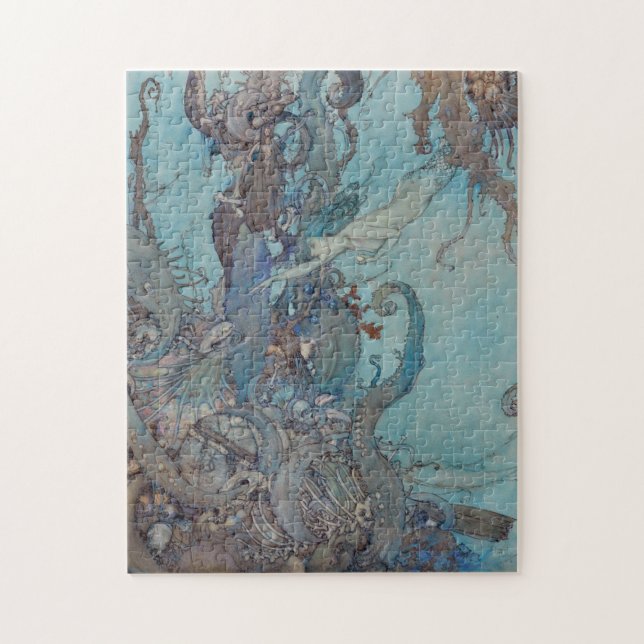 Puzzle Pequeña sirena de Edmund Dulac (Vertical)
