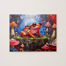 Puzzle Pequeña y divertida colección de ranas