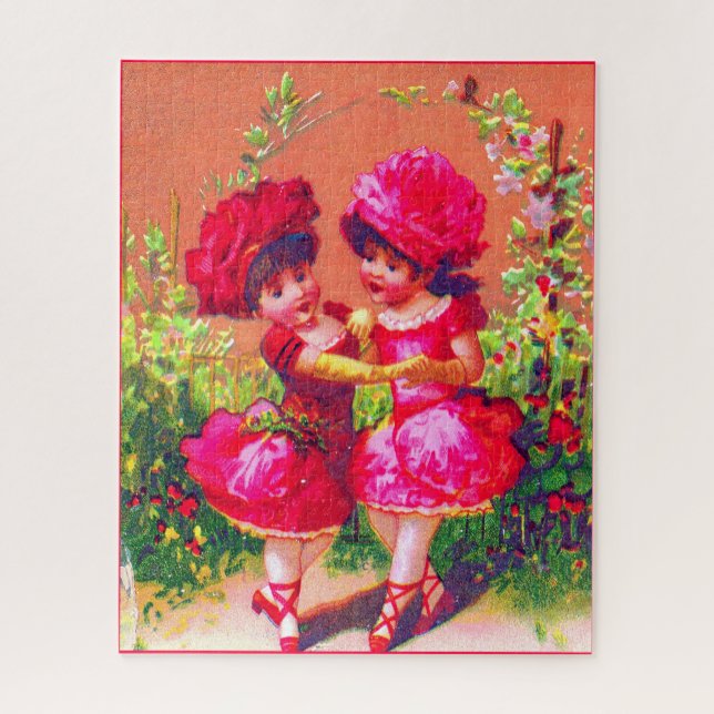 Puzzle Pequeñas bailarinas de tarjetas de comercio de Vic (Vertical)