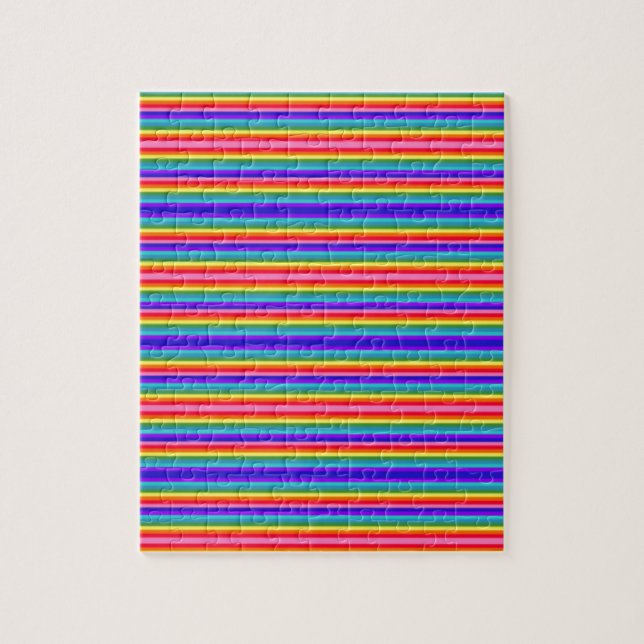 Puzzle Pequeñas franjas de colores arcoiris (Vertical)