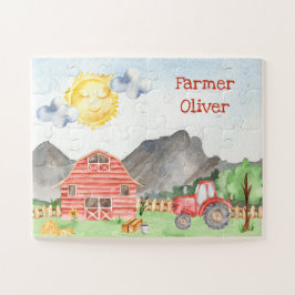 Puzzle Pequeño agricultor con nombre de pila