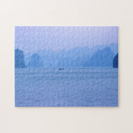 Puzzle Pequeño barco de pesca en la bahía de Ha Long - Vi