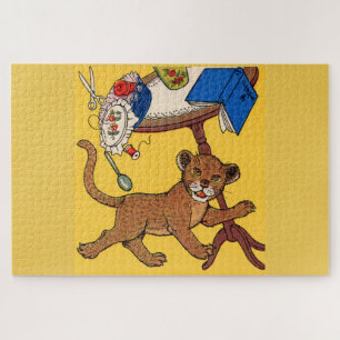 Puzzle Pequeño cachorro de leopardo de los años 1930, lin