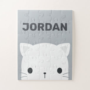 Puzzle Pequeño gato con nombre personalizado