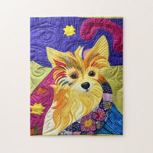 Puzzle Pequeño Pom Puppy Quilt Like Design