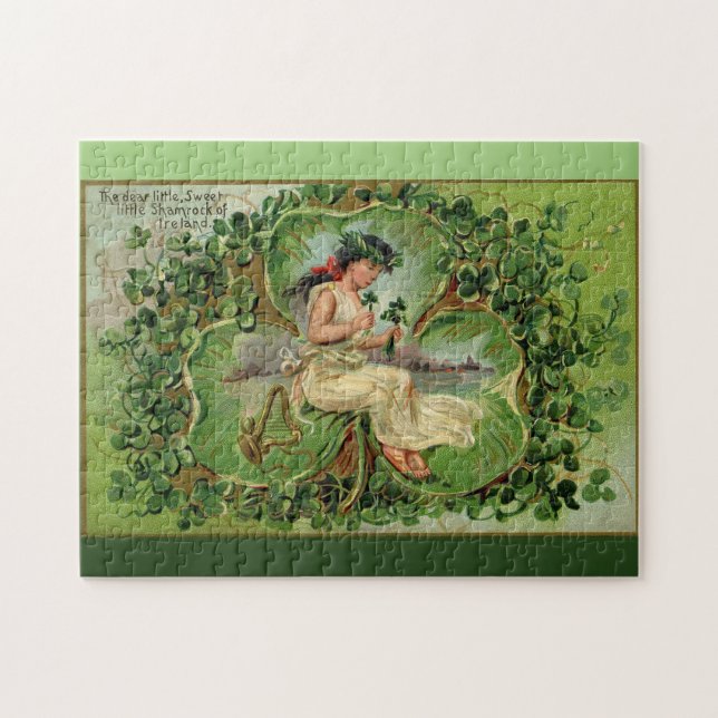 Puzzle Pequeño Shamrock dulce (Horizontal)