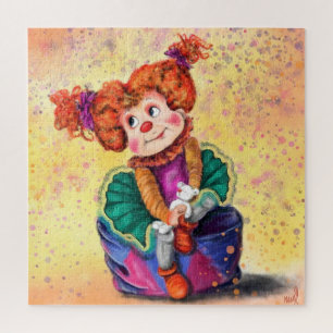 Puzzle Pequeño y dulce Chica - Circo feliz - Dibujo