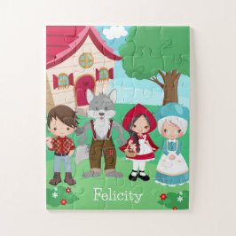 Puzzle Pequeños Chicas de cuento de hadas rojas