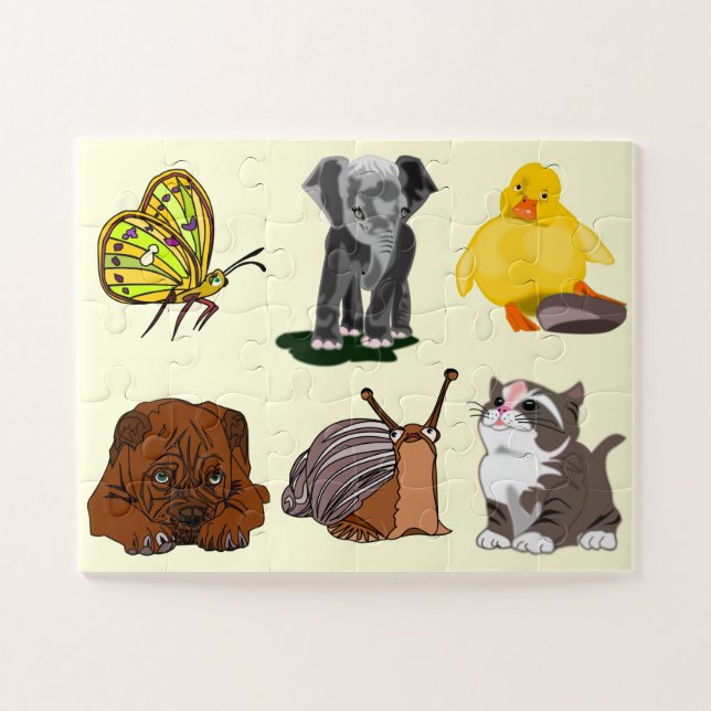 Puzzle Pequeños Mascotas - Amigos (Horizontal)