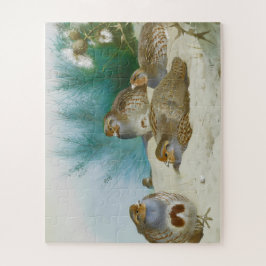 Puzzle perdiz inglesa con gorjeo y silbatos, arte