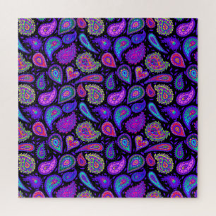 Puzzle Perfectamente Purple Paisley Bonito