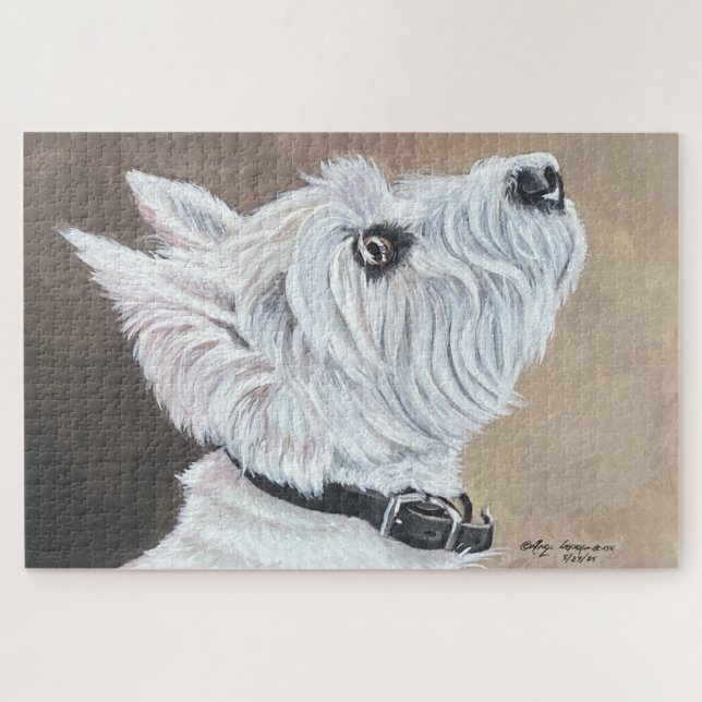 Puzzle Perfil B de Westie (Horizontal)