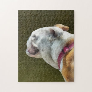 Puzzle Perfil de Bulldog Inglés