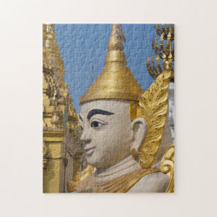Puzzle Perfil de estatua de Buda