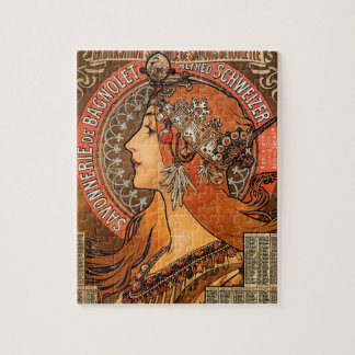 Puzzle Perfil de mujeres hermosas - Mucha