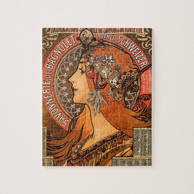 Puzzle Perfil de mujeres hermosas - Mucha (Vertical)