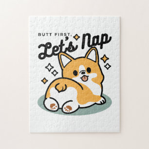 Puzzle Pero primero, Nap - Personalizado de Corgi Butt