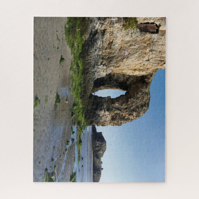 Puzzle Perranporth Sea Cornwall Coast Inglaterra (Vertical)