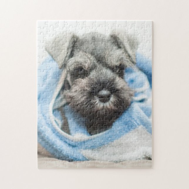 Puzzle Perrito después del baño (Vertical)