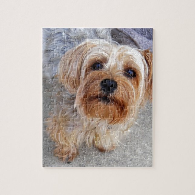 Puzzle Perrito feliz de Yorkie (Vertical)