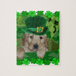 PUZZLE ¡PERRITO IRLANDÉS! PERRO PERDIGUERO ST PATRICK DE