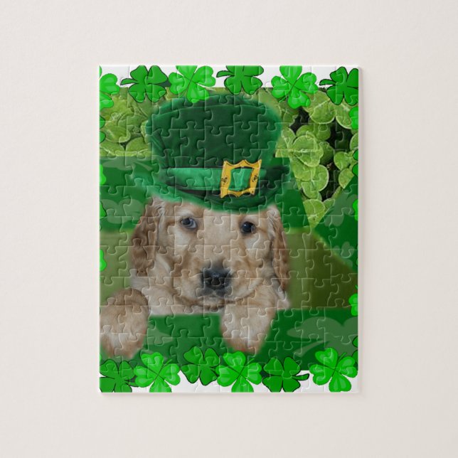 PUZZLE ¡PERRITO IRLANDÉS! PERRO PERDIGUERO ST PATRICK DE (Vertical)