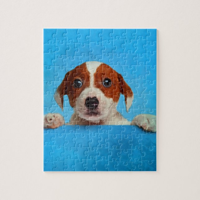 Puzzle Perrito lindo de Jack Russell Terrier (Vertical)