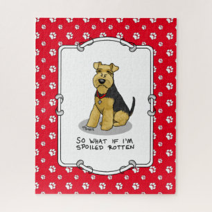 Puzzle Perro adorable galés podrido malcriado - lindo