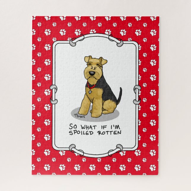 Puzzle Perro adorable galés podrido malcriado - lindo (Vertical)