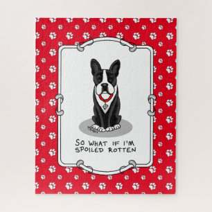 Puzzle Perro adorable podrido podrido podrido de Boston T