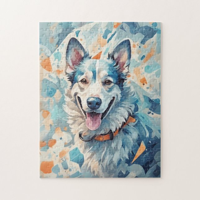 Puzzle Perro azul (Vertical)
