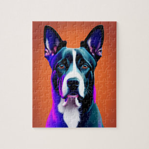 Puzzle Perro azul grande